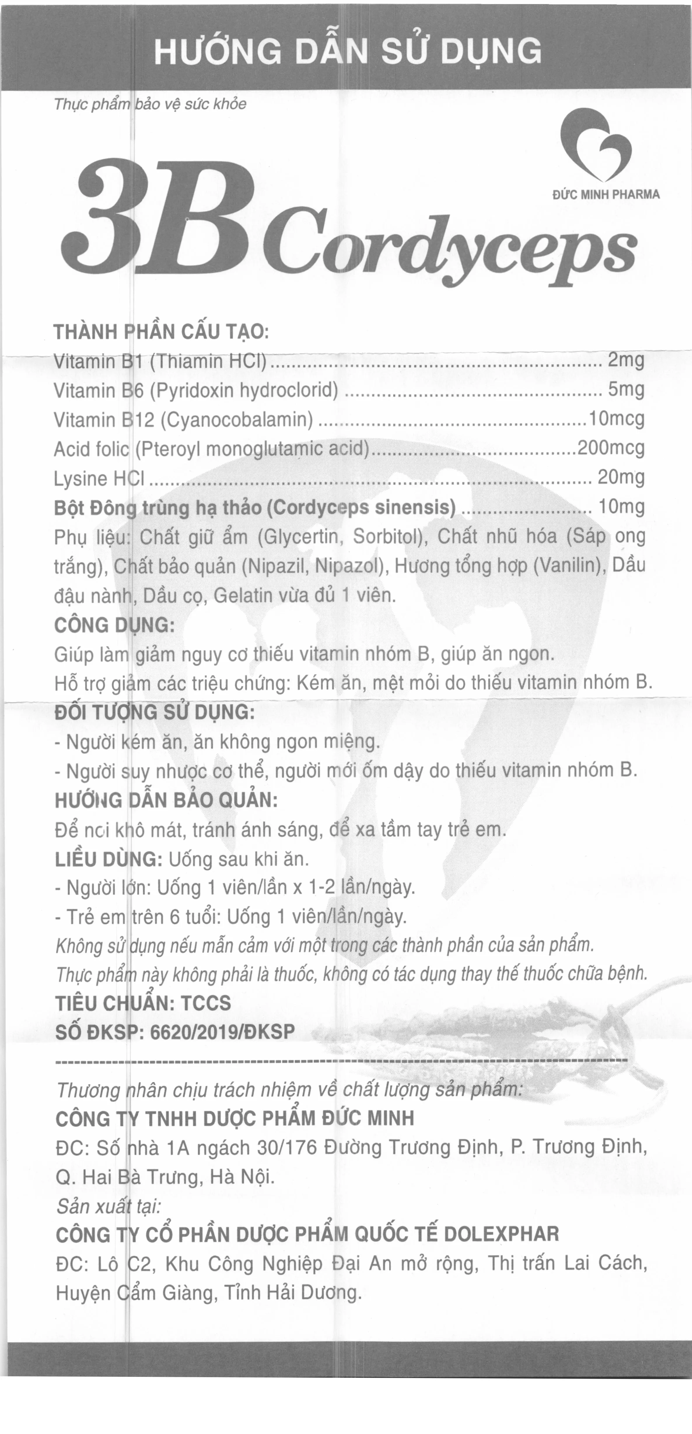 3B Cordyceps hộp 100 viên 8
