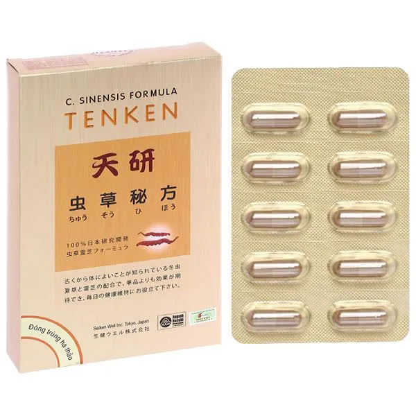 Đông Trùng Hạ Thảo Tenken hộp 60 viên