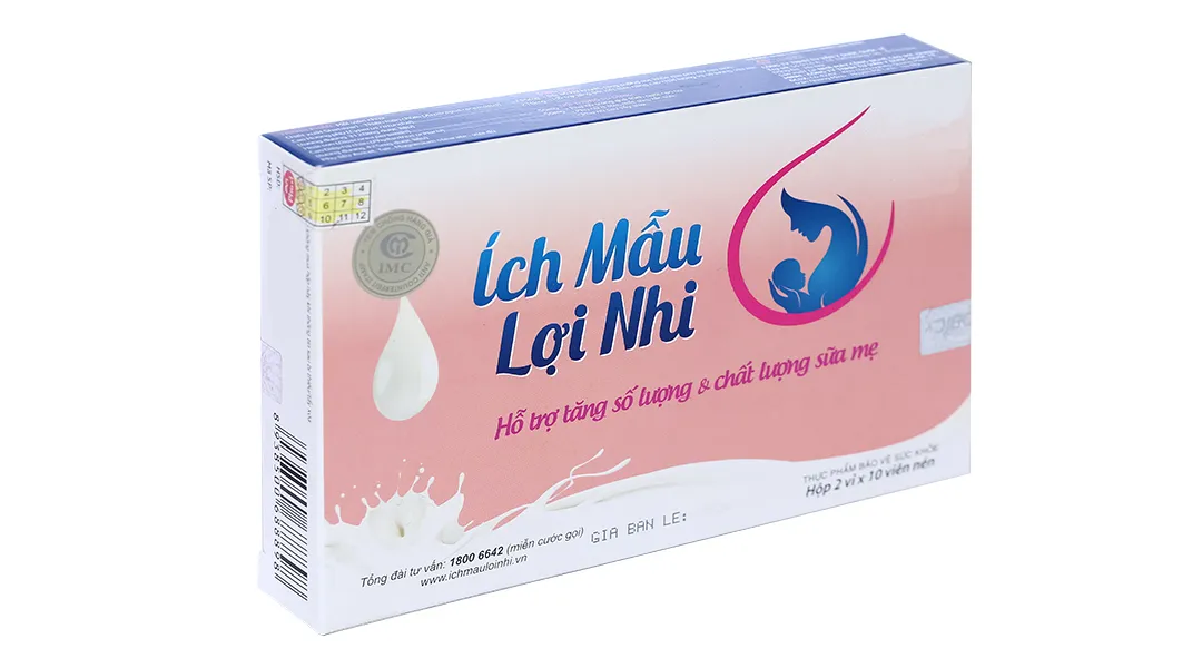 Ích Mẫu Lợi Nhi hộp 20 viên 2