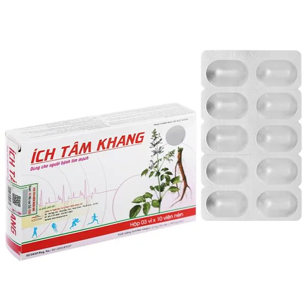 Ích Tâm Khang hộp 30 viên