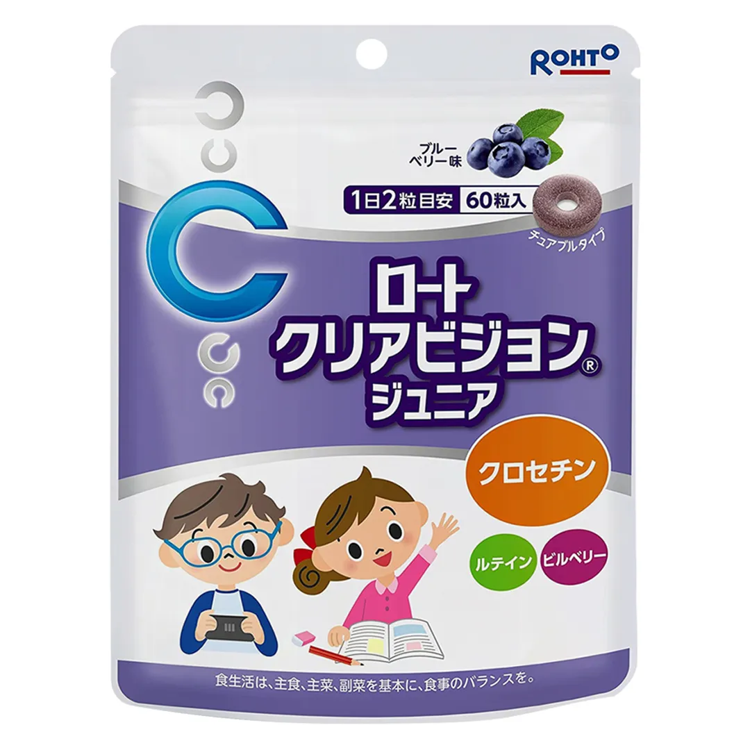 [HSD 01/2027] Kẹo Ngậm Bổ Mắt Rohto Clear Vision Junior Túi 60 Viên