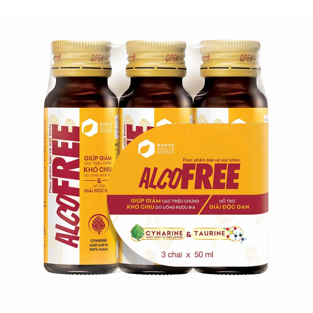 [HSD 03/2027] Bộ 3 Chai Thực Phẩm Bảo Vệ Sức Khỏe Alcofree