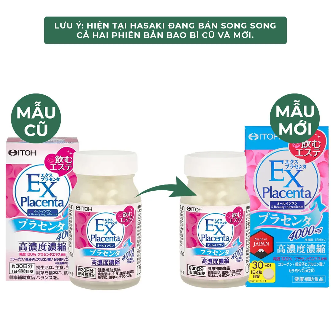 [HSD 04/2027] Thực Phẩm Bảo Vệ Sức Khỏe EX Placenta 4