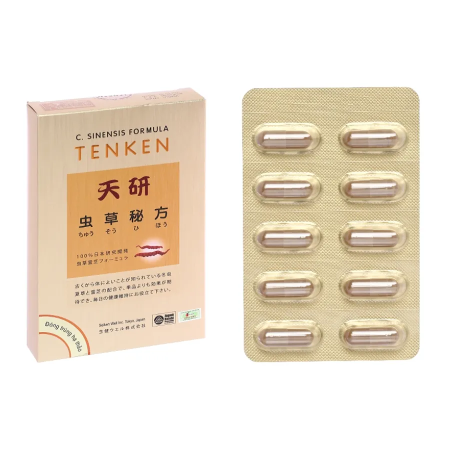 (Khuyến mãi) Đông trùng hạ thảo Tenken (Hộp 60 viên)