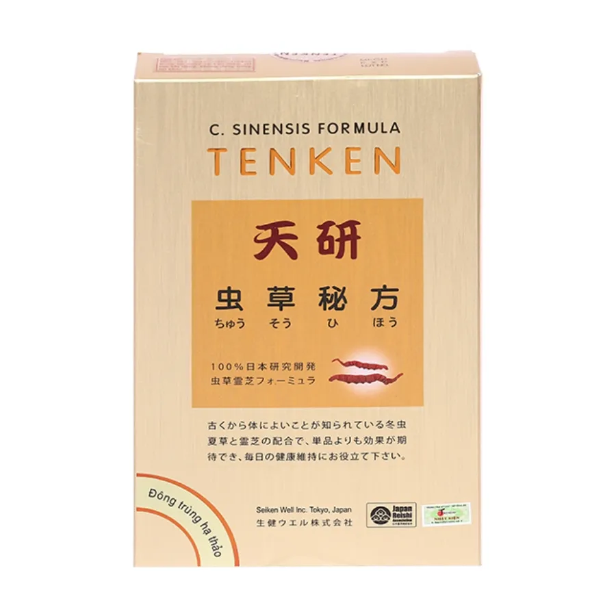 (Khuyến mãi) Đông trùng hạ thảo Tenken (Hộp 60 viên) 2