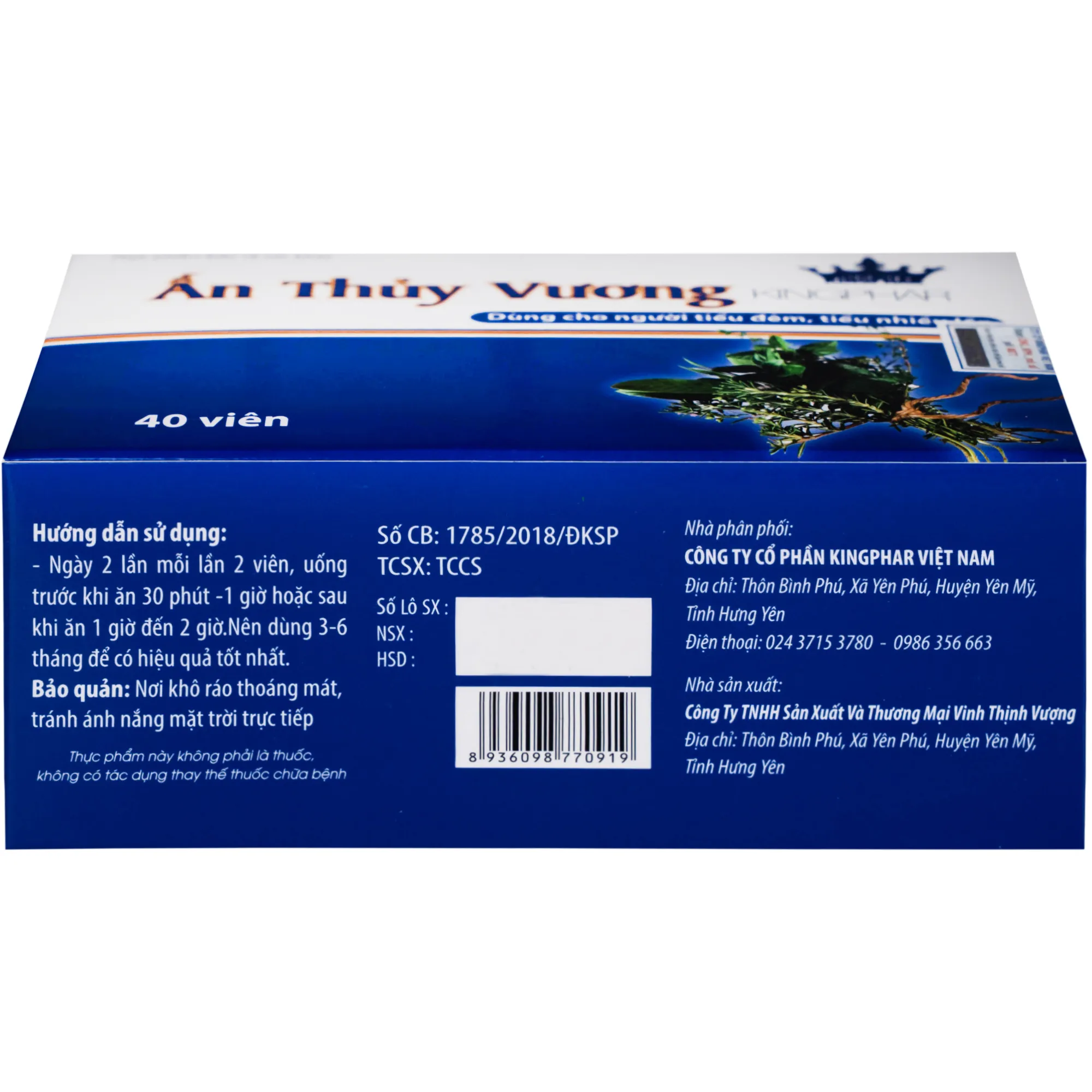 ẤN THỦY VƯƠNG KINGPHAR 4X10 7