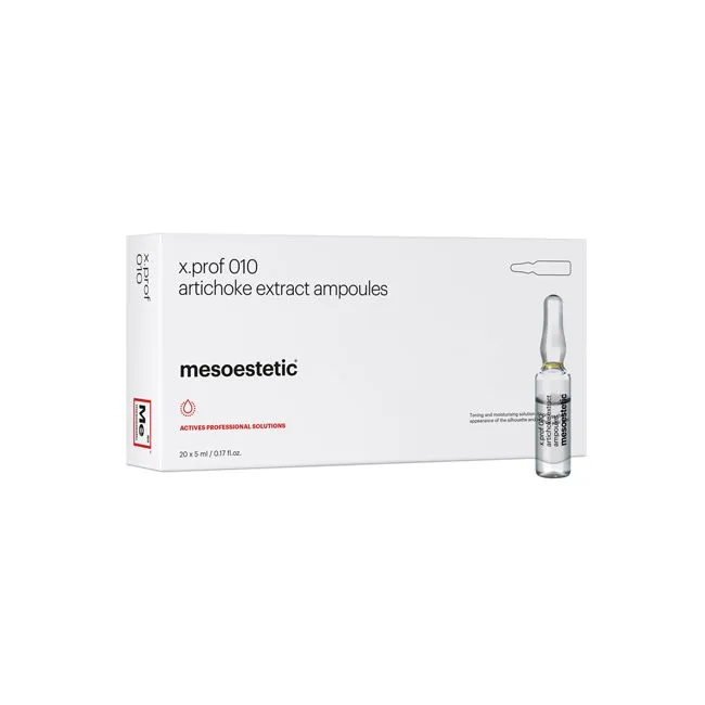 Ống dẫn lưu và giải độc phân giải mỡ Mesoestetic X.Prof 010 Ampollas Lipoliticas De Alcachofa 100ml