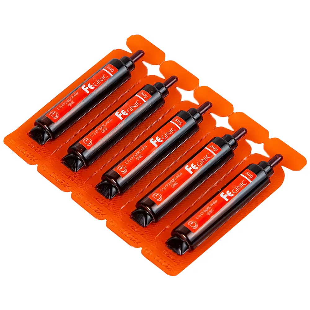 ỐNG UỐNG BỔ SUNG SẮT FEGINIC 4X5 ỐNG 5ML 9