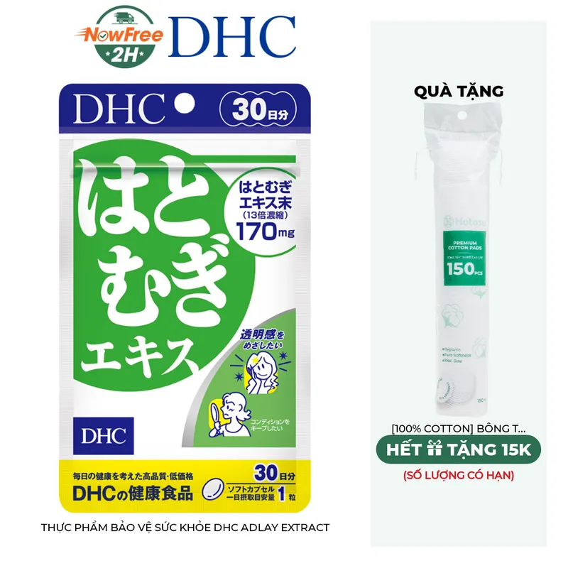  Thực Phẩm Bảo Vệ Sức Khỏe DHC Adlay Extract