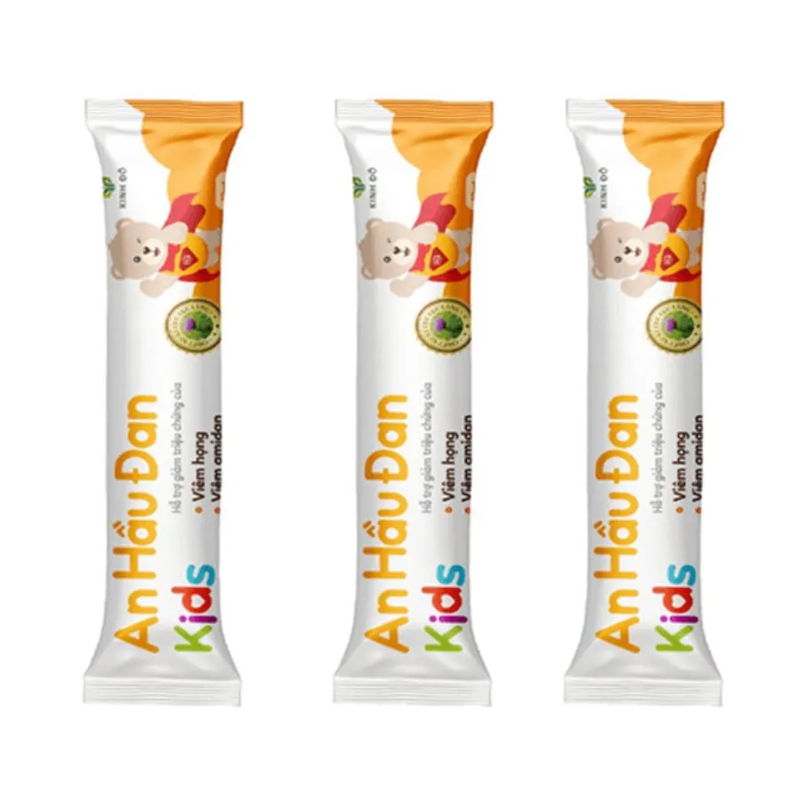 An Hầu Đan Kids giảm triệu chứng viêm họng, viêm amidan (Hộp 10 gói) 3