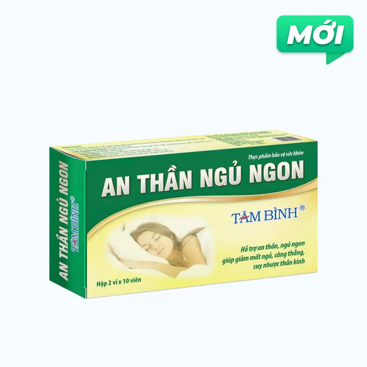 An thần ngủ ngon Tâm Bình hỗ trợ an thần, ngủ ngon (2 vỉ x 10 viên)