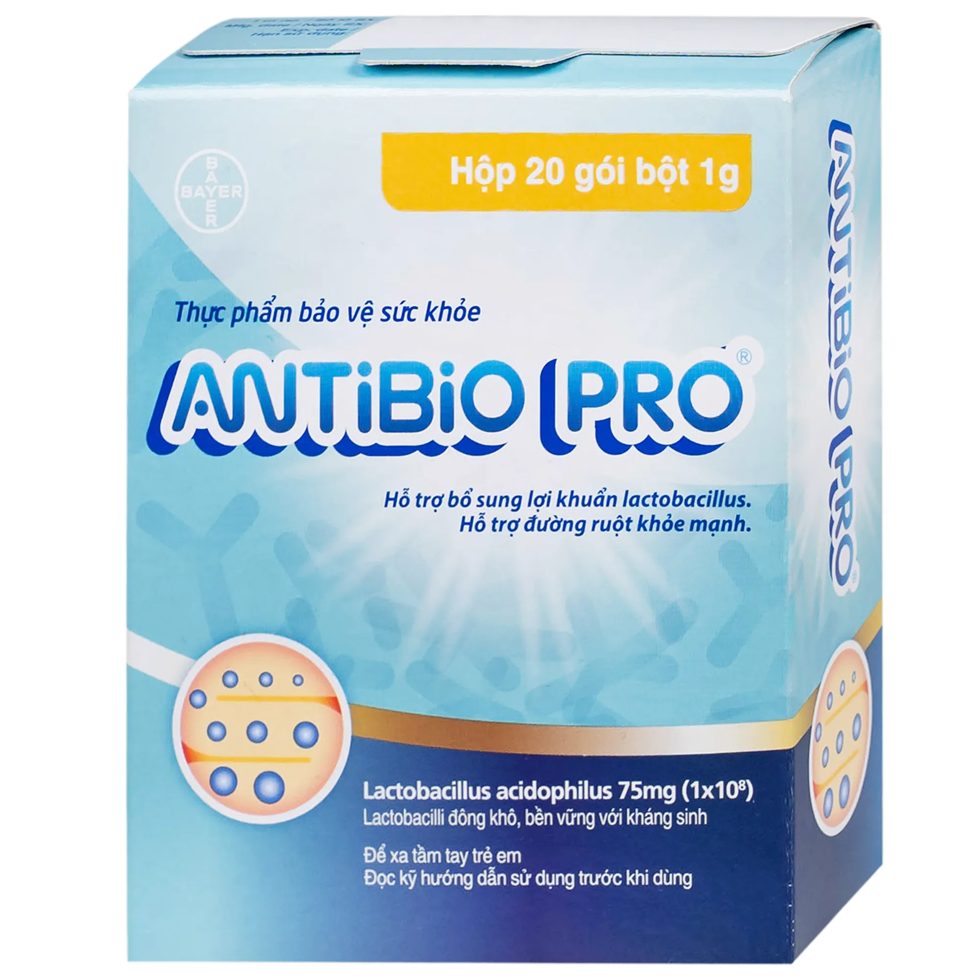 ANTIBIO PRO BAYER 20 GÓI X 1G