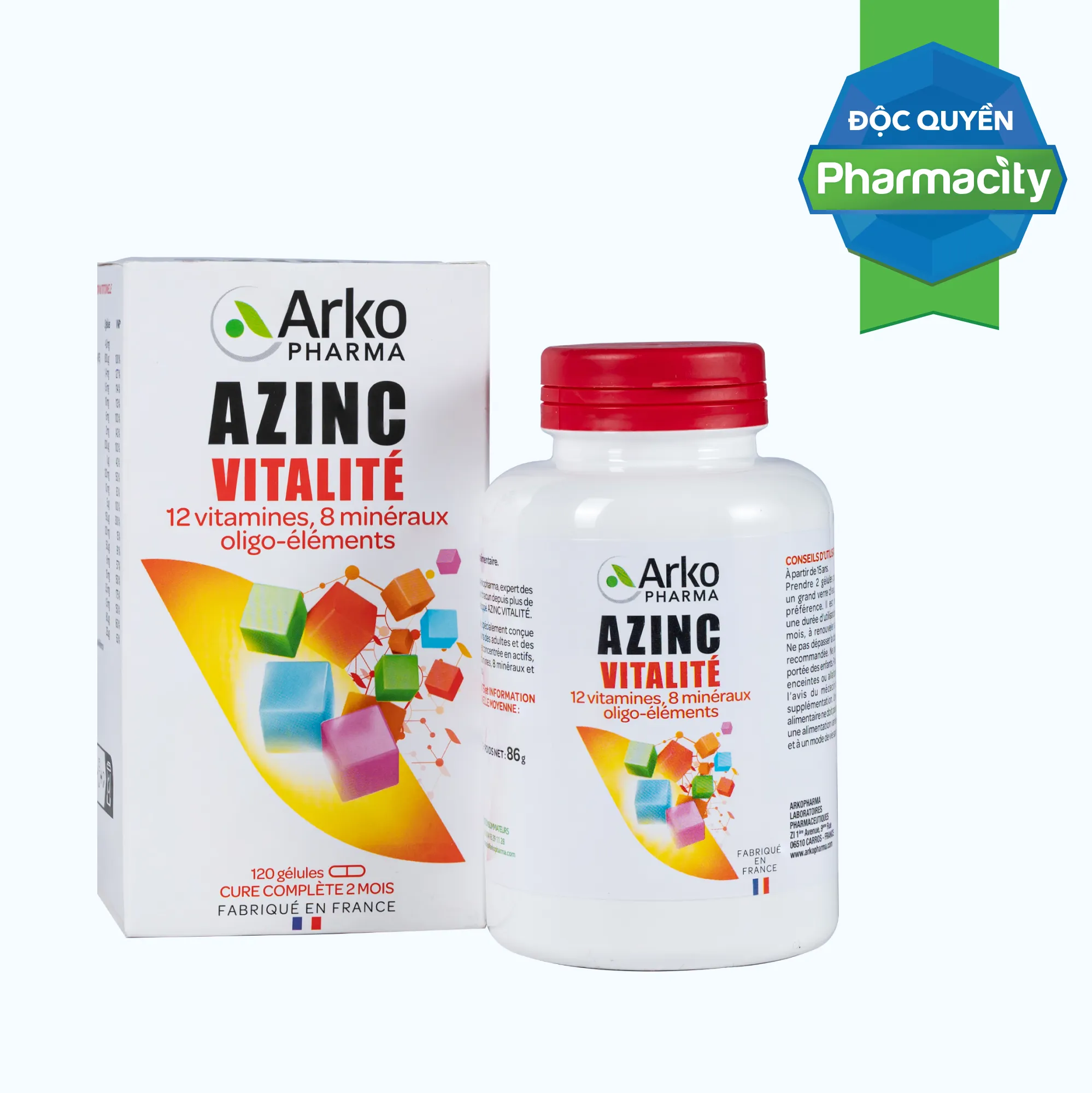 Arkopharma Azinc Vitalite bổ sung vitamin và khoáng chất tổng hợp