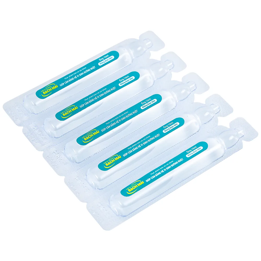 BỔ SUNG LỢI KHUẨN ĐƯỜNG TIÊU HÓA MEN SỐNG BẠCH MAI DG 20 ỐNG X 10ML 7