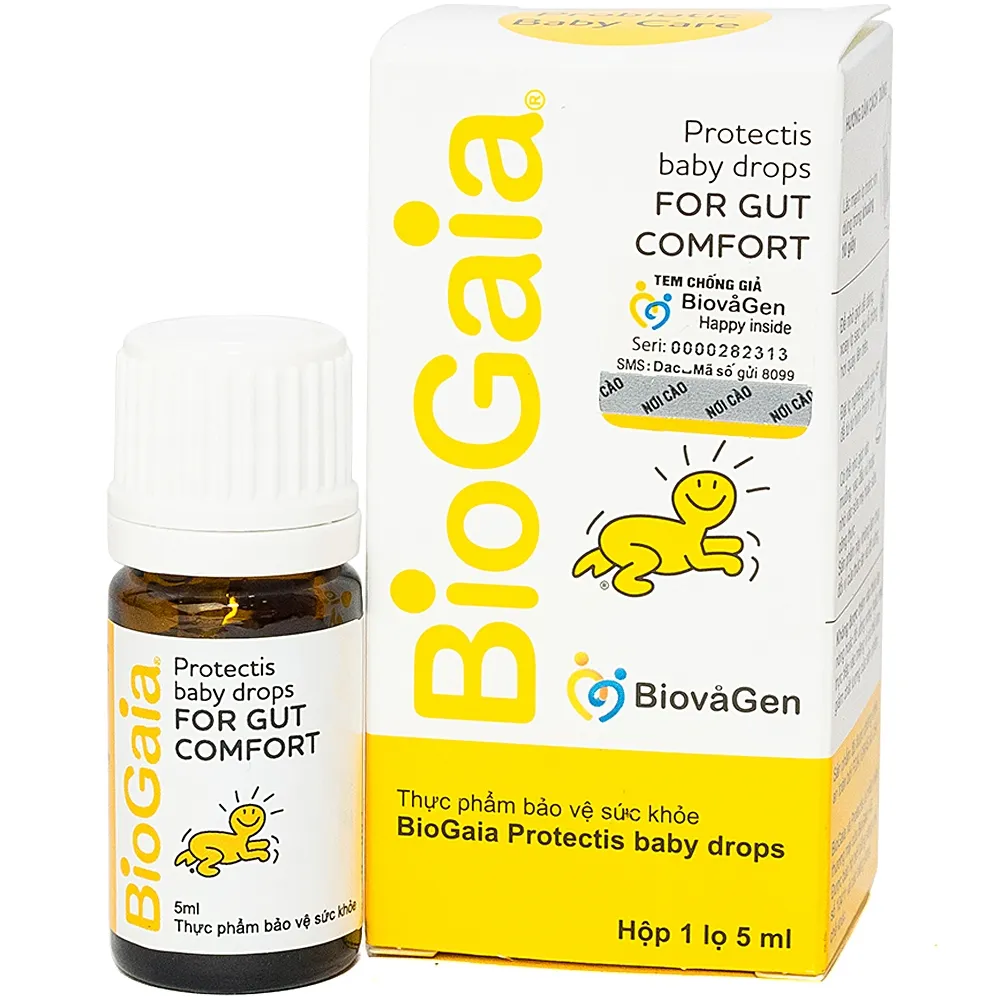 BỔ SUNG LỢI KHUẨN CHO ĐƯỜNG TIÊU HÓA BIOGAIA PROTECTIC BABY DROPS 5ML