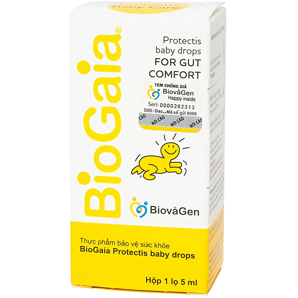 BỔ SUNG LỢI KHUẨN CHO ĐƯỜNG TIÊU HÓA BIOGAIA PROTECTIC BABY DROPS 5ML 9
