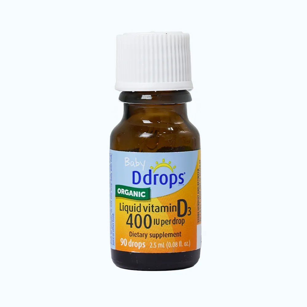 Bổ sung Vitamin D3 Ddrop Baby hỗ trợ hấp thu calci cho trẻ sơ sinh (Chai 2.5ml) 2