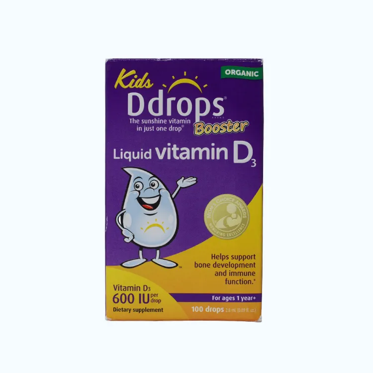 Bổ sung Vitamin D3 Ddrop Kids Hỗ Trợ Hấp Thu Calci Cho Trẻ Từ 1 Tuổi(Chai 2.8ml)