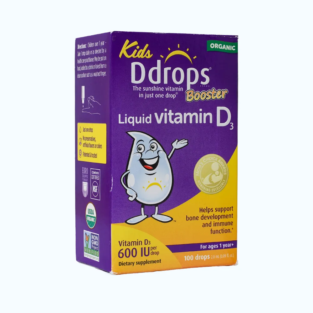 Bổ sung Vitamin D3 Ddrop Kids Hỗ Trợ Hấp Thu Calci Cho Trẻ Từ 1 Tuổi(Chai 2.8ml) 6