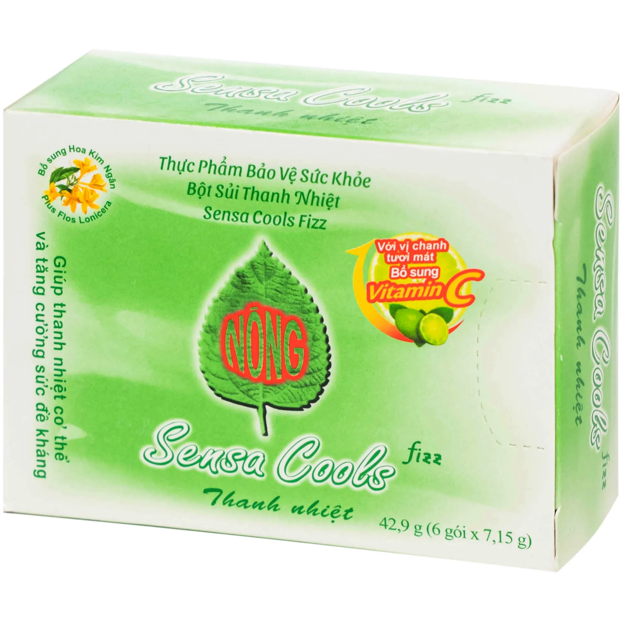 BỘT SỦI THANH NHIỆT SENSA COOLS FIZZ 6 GÓI 2