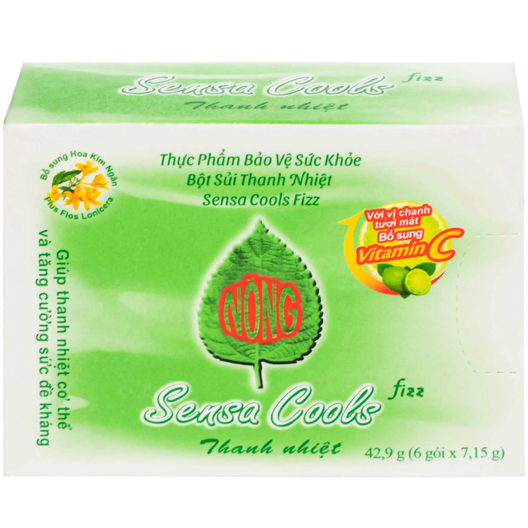 BỘT SỦI THANH NHIỆT SENSA COOLS FIZZ 6 GÓI 3