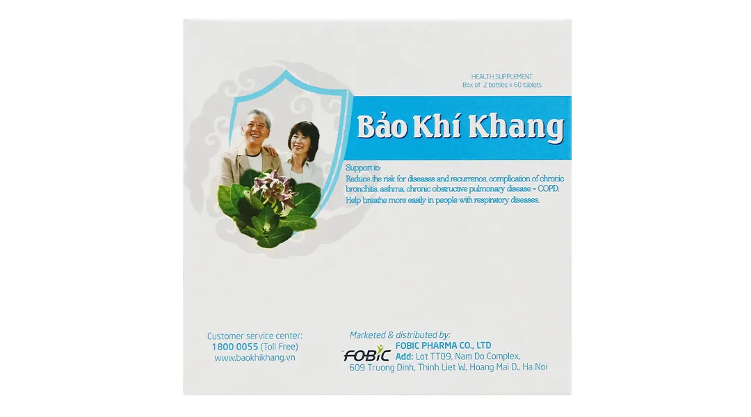 Bảo Khí Khang hỗ trợ các bệnh đường hô hấp hộp 2 lọ x 60 viên 4