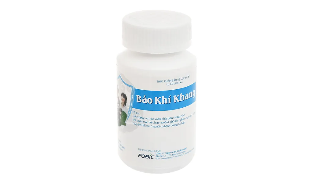 Bảo Khí Khang hỗ trợ các bệnh đường hô hấp hộp 2 lọ x 60 viên 8