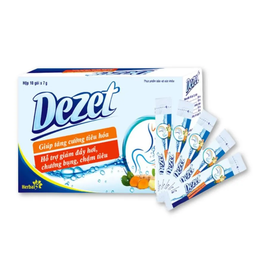 Bột Dezet hỗ trợ giảm đầy bụng, khó tiêu (Hộp 10 gói)