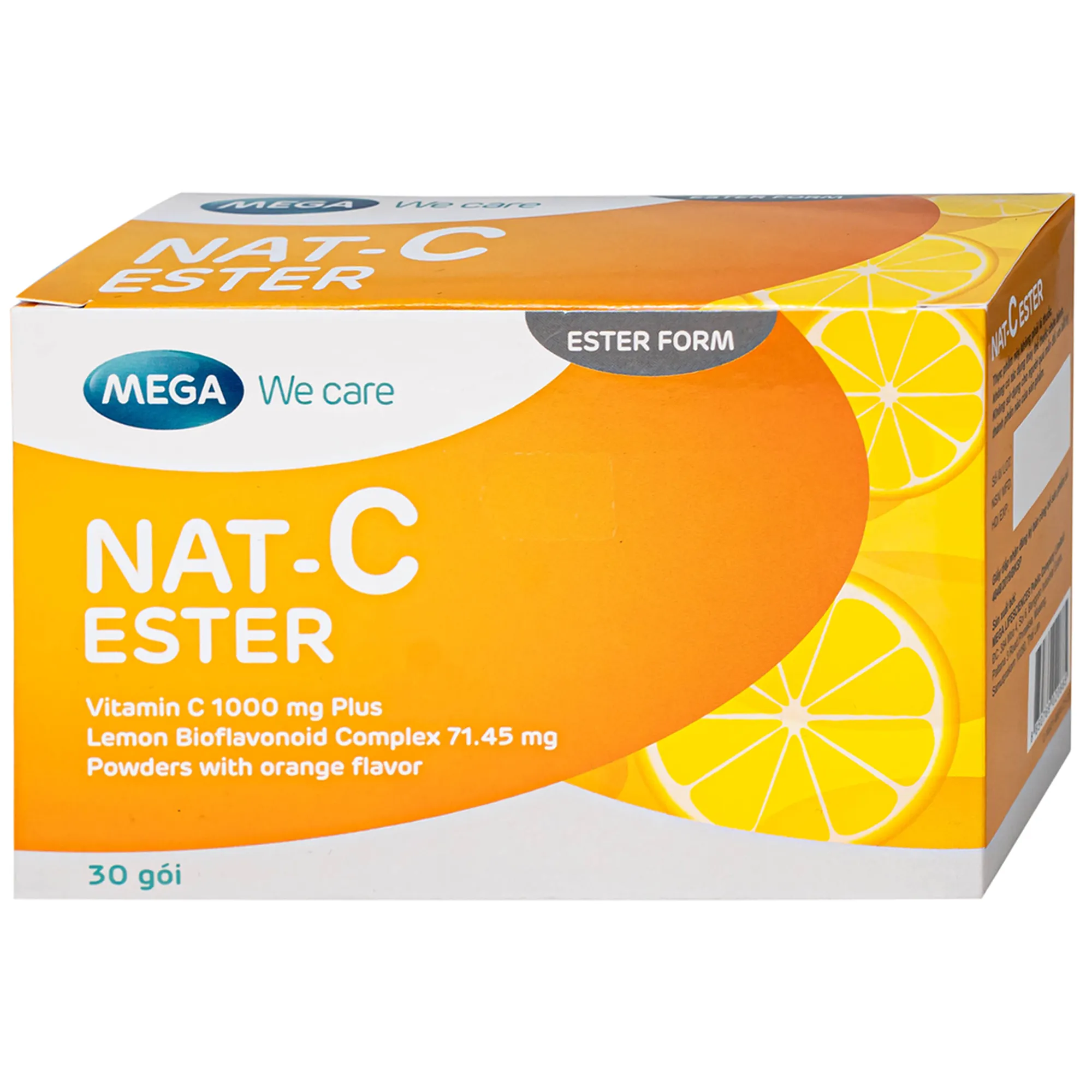BỘT HỖ TRỢ TĂNG CƯỜNG SỨC ĐỀ KHÁNG NAT C ESTER MEGA 30 GÓI 6