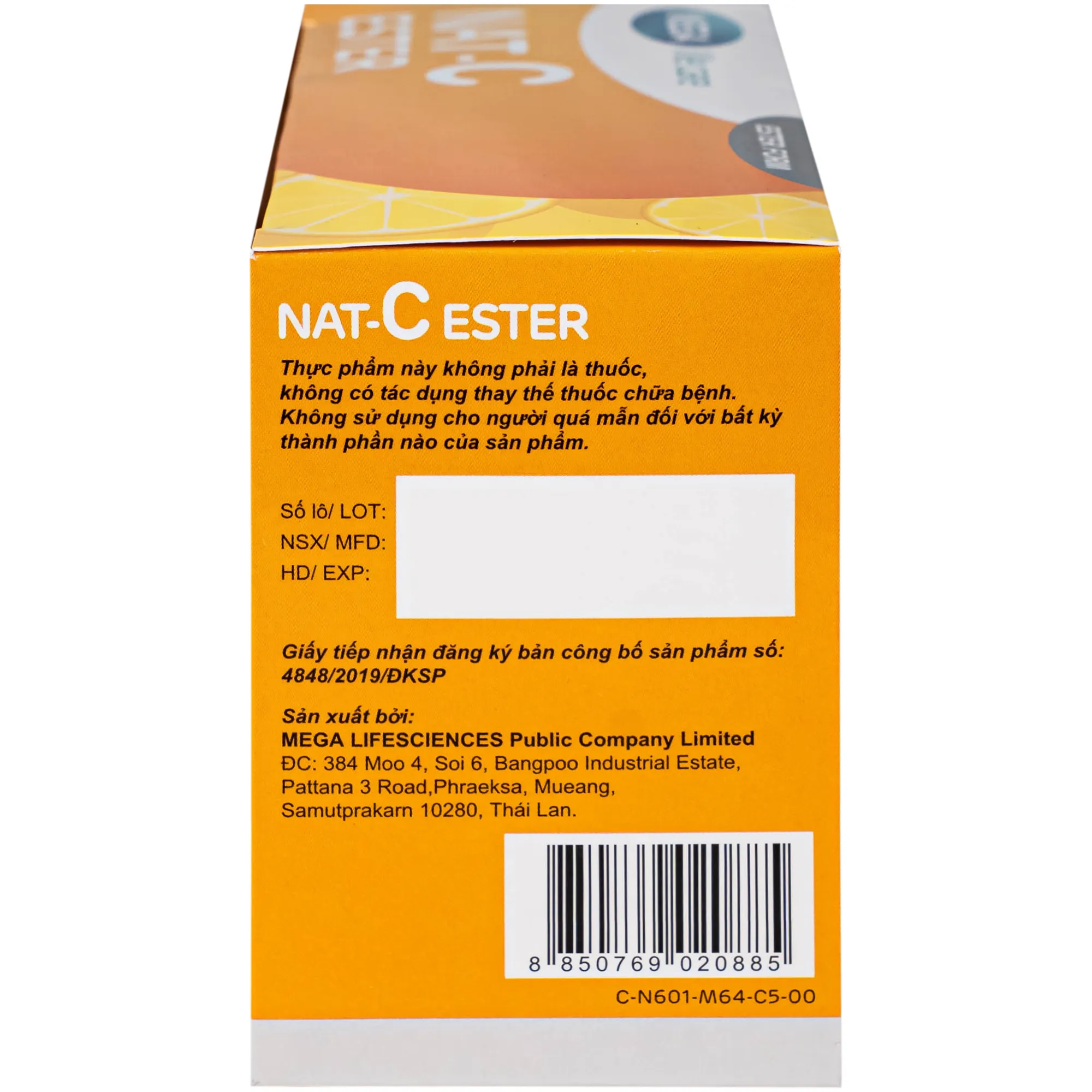 BỘT HỖ TRỢ TĂNG CƯỜNG SỨC ĐỀ KHÁNG NAT C ESTER MEGA 30 GÓI 7