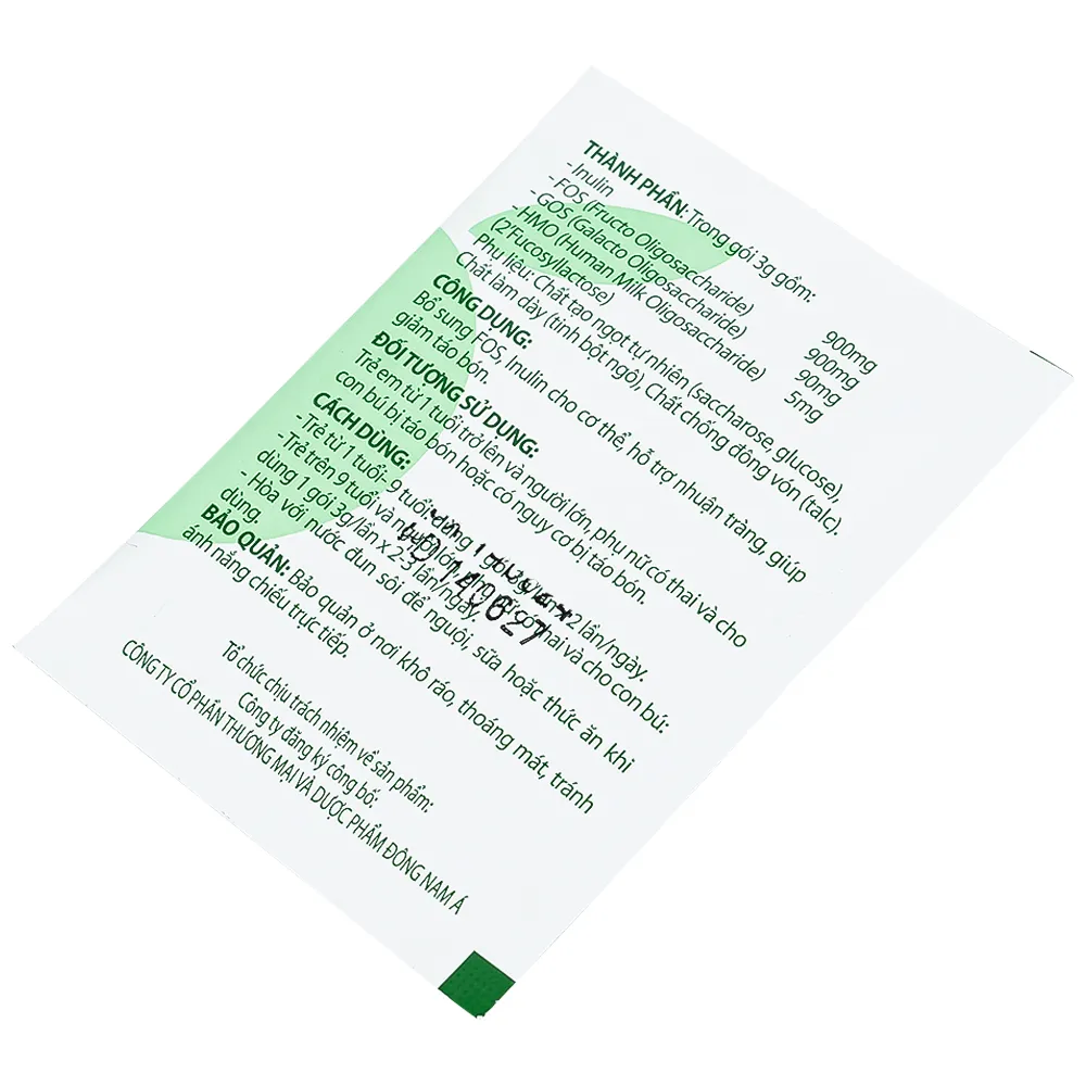 BỘT HÒA TAN GIÚP GIẢM TÁO BÓN INFOGOSS IAP 30 GÓI 13