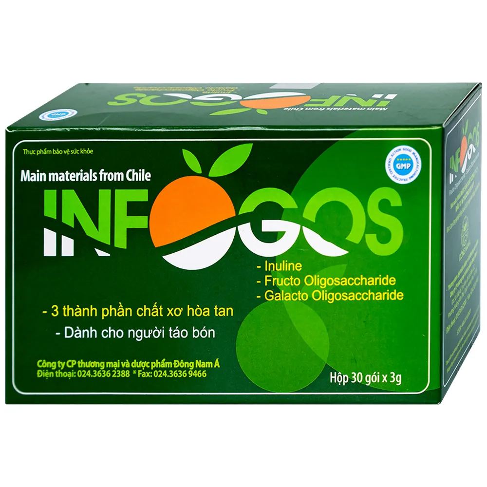 BỘT HÒA TAN GIÚP GIẢM TÁO BÓN INFOGOSS IAP 30 GÓI 14