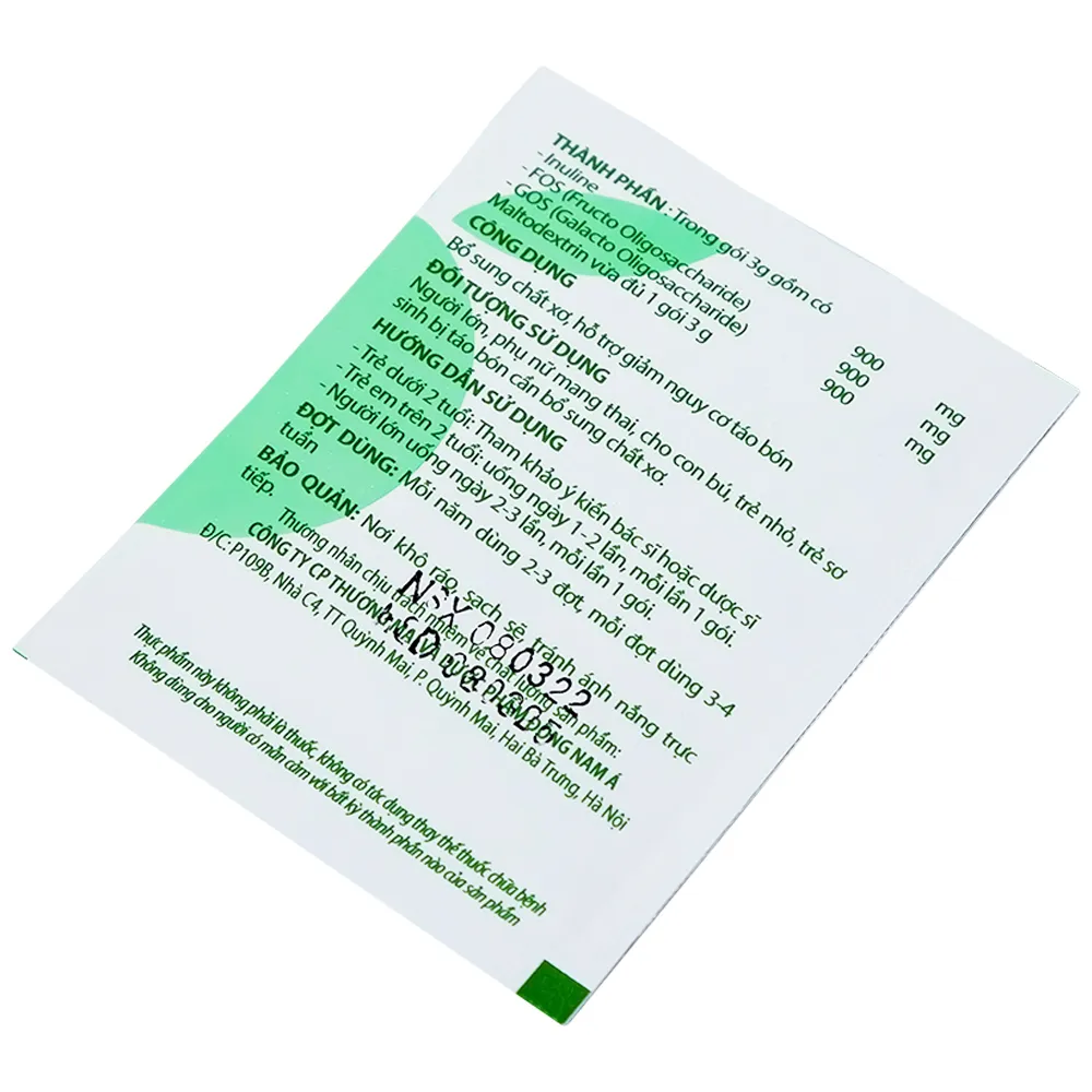BỘT HÒA TAN GIÚP GIẢM TÁO BÓN INFOGOSS IAP 30 GÓI 16