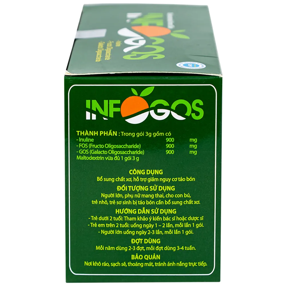 BỘT HÒA TAN GIÚP GIẢM TÁO BÓN INFOGOSS IAP 30 GÓI 17