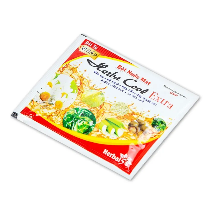 Bột nước mát Herbal Cool Extra thanh nhiệt, mát gan, lợi tiểu (10 gói) 2
