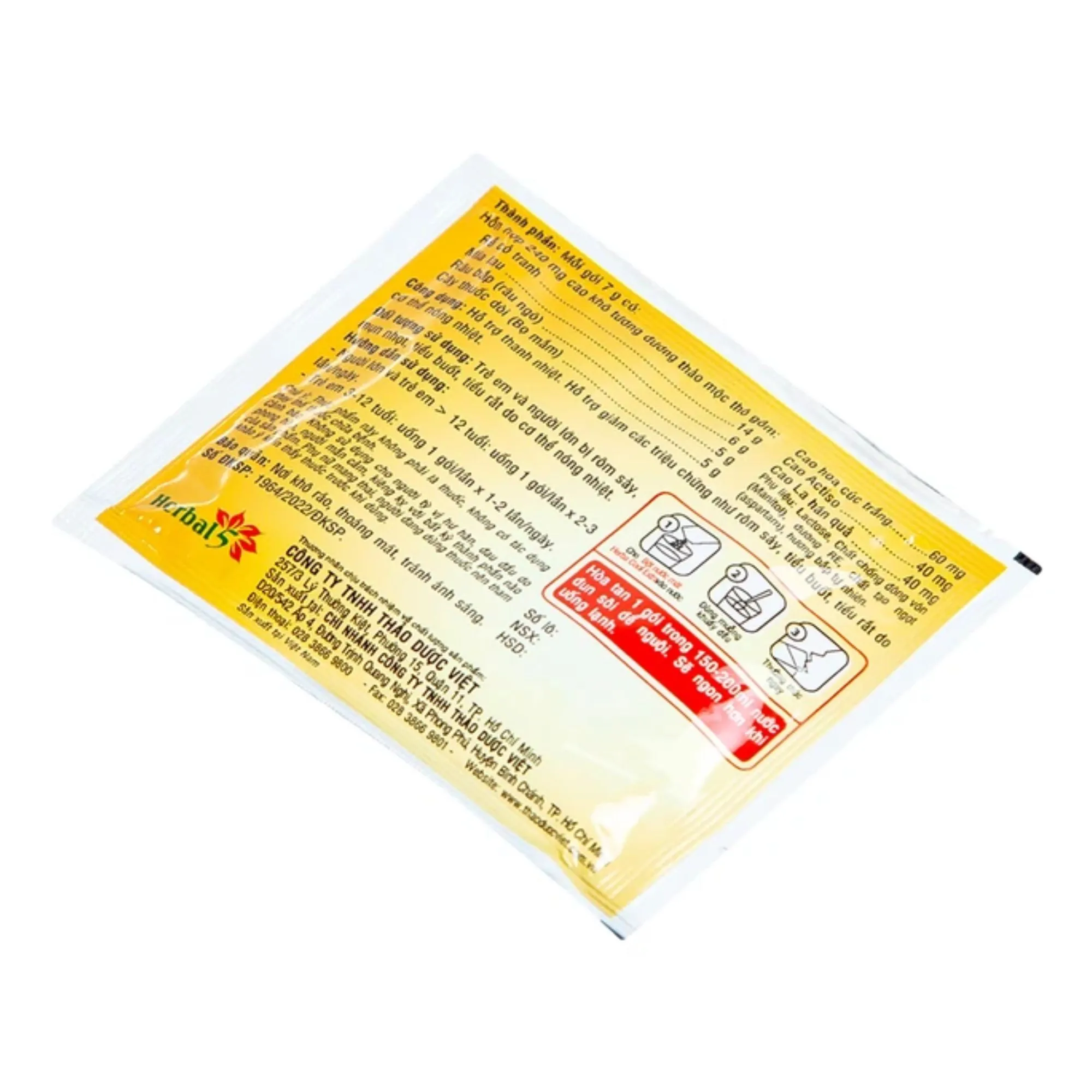 Bột nước mát Herbal Cool Extra: Thanh nhiệt, mát gan, giảm nóng trong người 6
