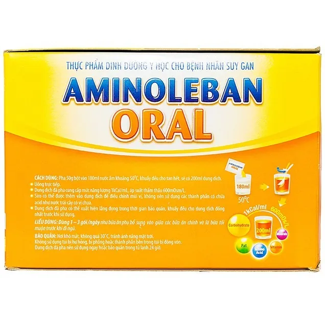 Bột pha Aminoleban Oral hỗ trợ bệnh nhân suy gan (50g) 2