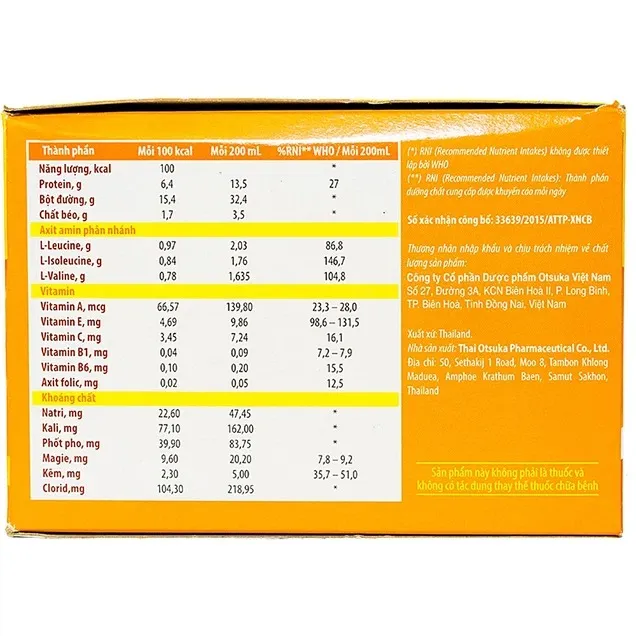 Bột pha Aminoleban Oral hỗ trợ bệnh nhân suy gan (50g) 3