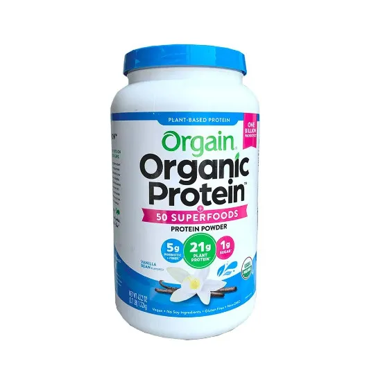 Bột Protein hữu cơ Orgain Organic Protein & Superfoods 1.22kg hương Vani