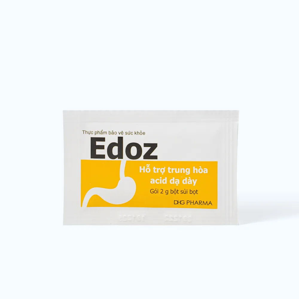 Bột sủi dạ dày Edoz (Hộp 24 gói x 2g) giúp hỗ trợ trung hòa acid dạ dày 5