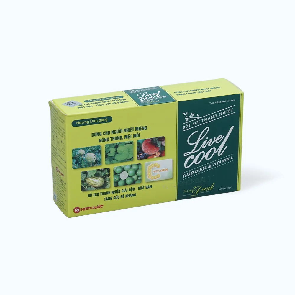 Bột sủi Nam Dược Live Cool hỗ trợ thanh nhiệt, mát gan (Hộp 10 gói x 7g) 3