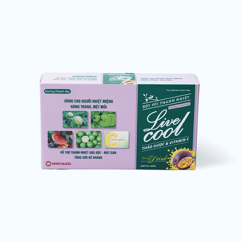 Bột sủi thanh nhiệt Live Cool (Hộp 10 gói x 7g) giúp mát gan và giải độc 2