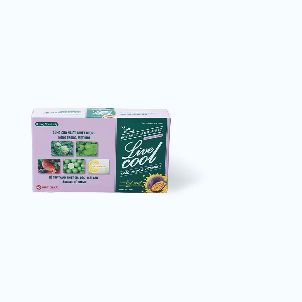 Bột sủi thanh nhiệt Live Cool (Hộp 10 gói x 7g) giúp mát gan và giải độc 3