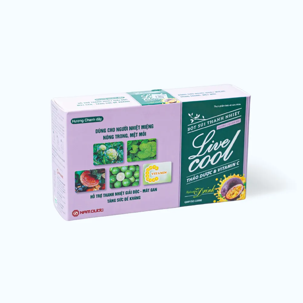 Bột sủi thanh nhiệt Live Cool (Hộp 10 gói x 7g) giúp mát gan và giải độc 4