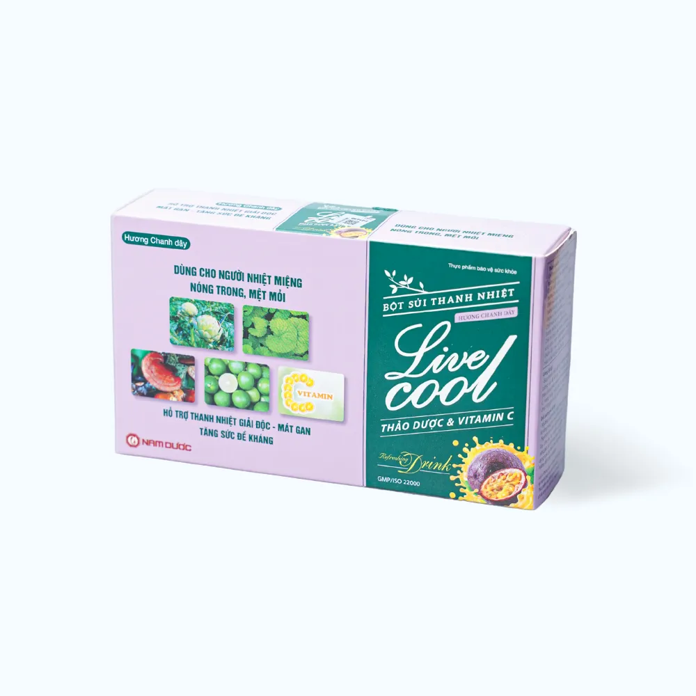 Bột sủi thanh nhiệt Live Cool (Hộp 10 gói x 7g) giúp mát gan và giải độc 6