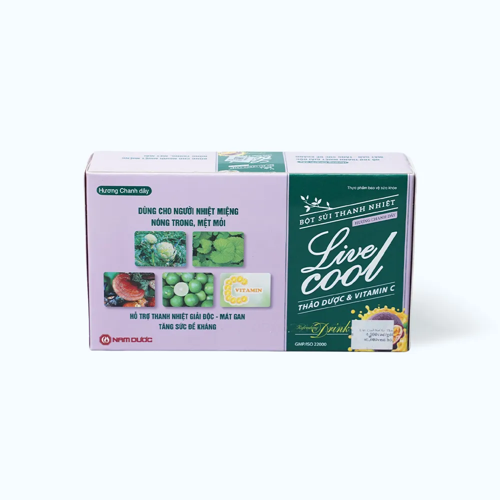 Bột sủi thanh nhiệt Live Cool (Hộp 10 gói x 7g) giúp mát gan và giải độc 8