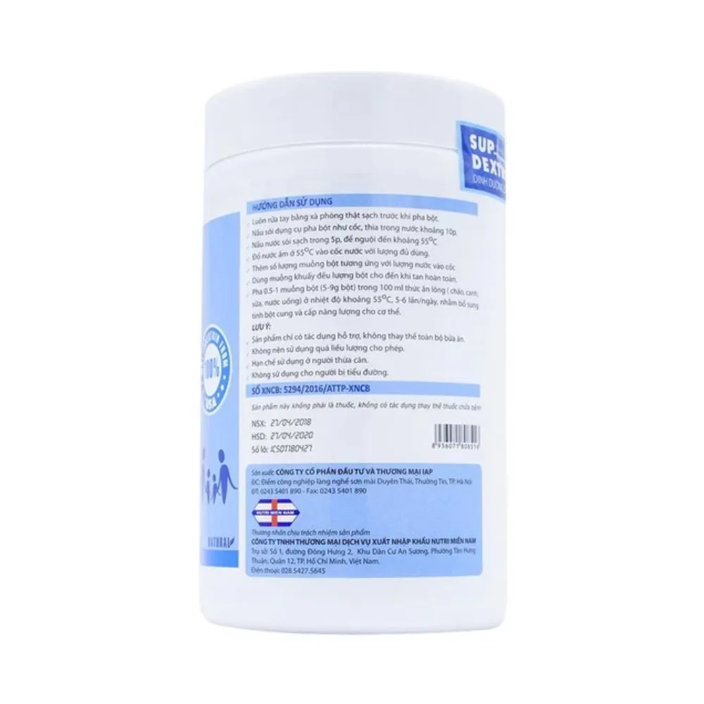 Bột Sup Dextrin IAP bổ sung dinh dưỡng cho người kén ăn (400g) 3