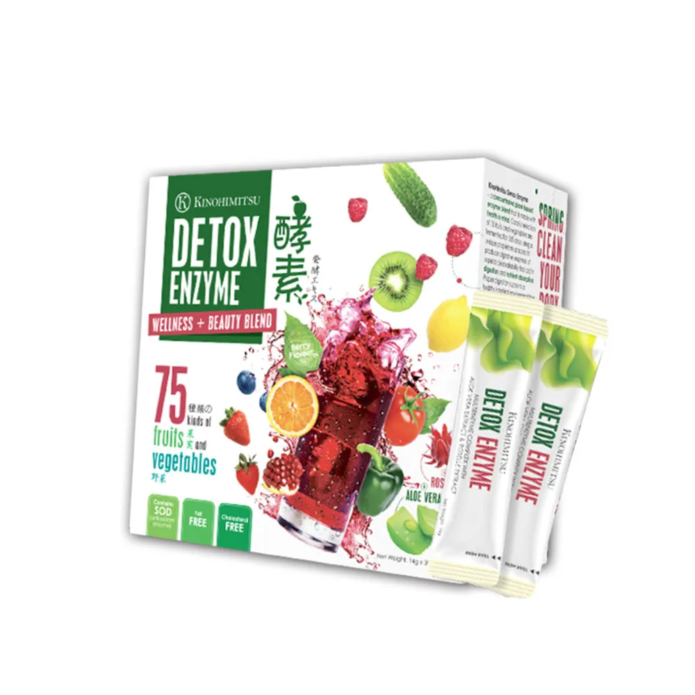 Bột uống thải độc, kiểm soát cân nặng Kinohimitsu Detox Enzyme (14g X 30 gói) 4