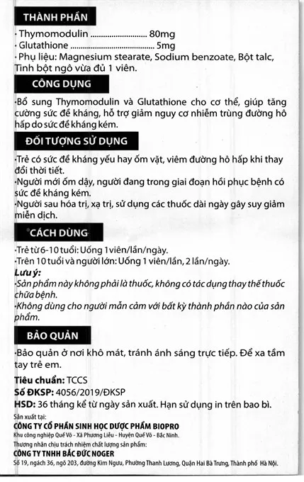Bankiscap hộp 60 viên 8