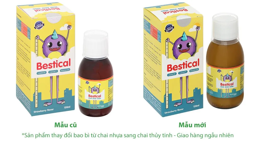 Bestical bổ sung canxi; hỗ trợ xương, răng chắc khỏe chai 120 ml 2